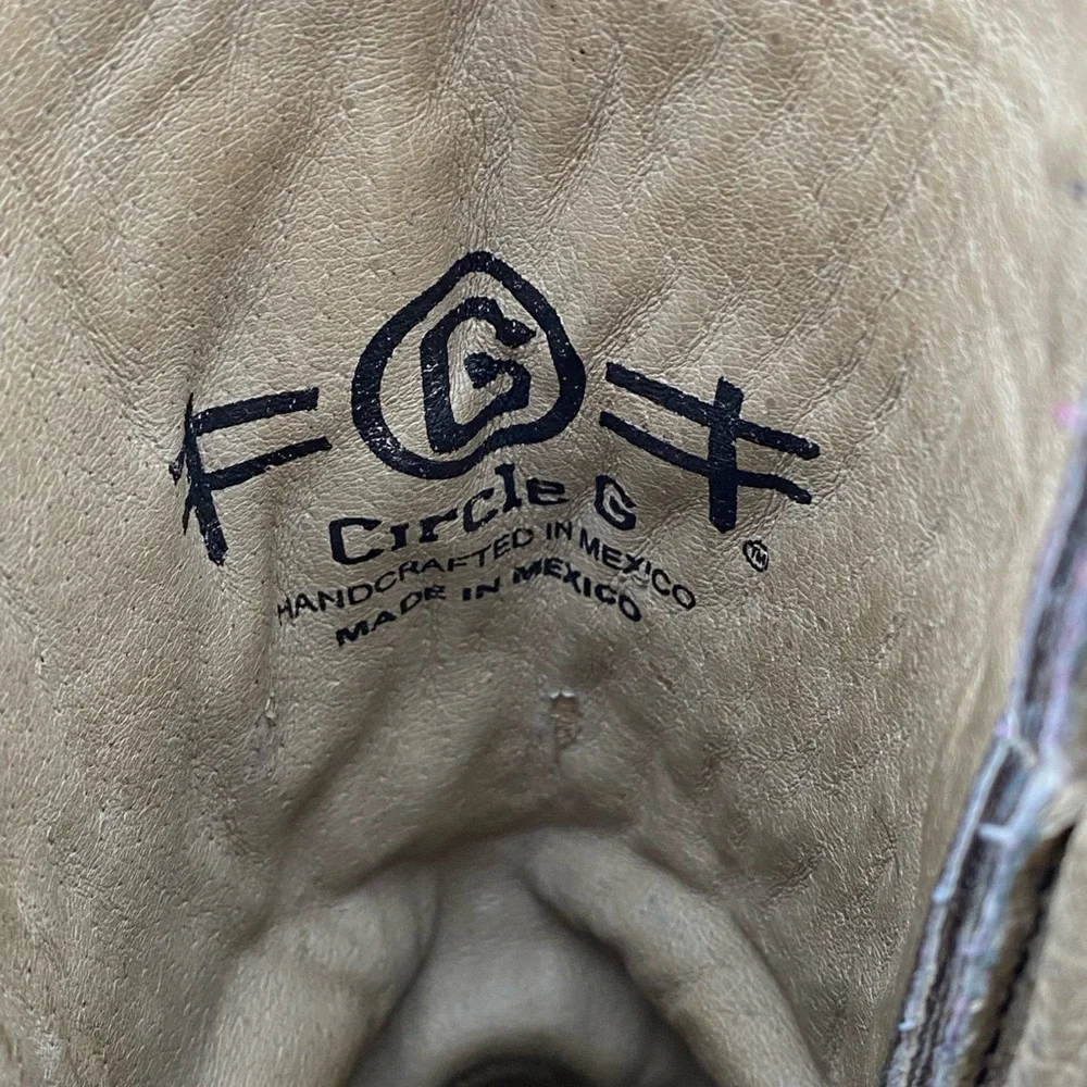 Corral Circle G Distressed Filigree Embroidered Western Boot Women’s Shoe Size 8 - Picture 14 of 15